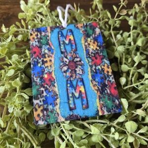 Colorful Autism Mom Car Freshener